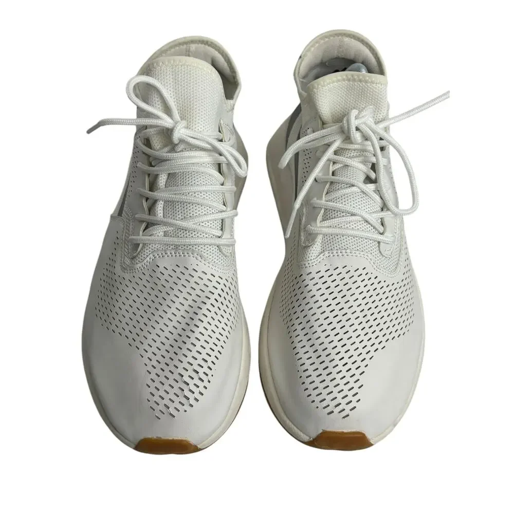 Zara Men's Classic White Sneakers with Gray Detail EU Size 44, US Size 11